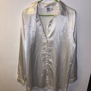 Princess Polly Satin White Shirt